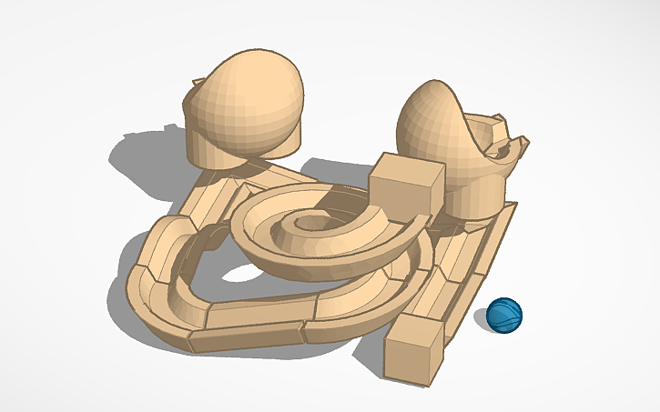 3D design marble run - Tinkercad