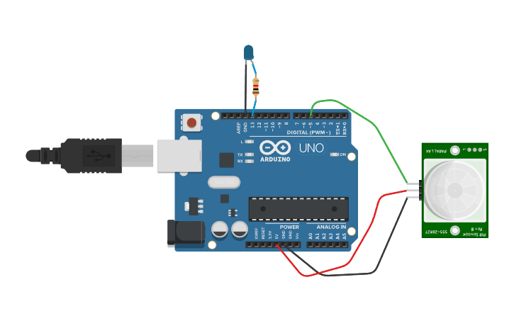 Circuit design LR5 - Tinkercad