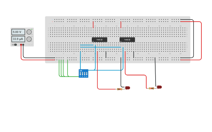 Circuit design Encoder - Tinkercad