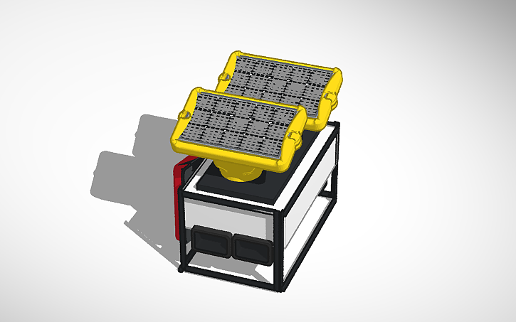 3D design Solar Battery Source - Tinkercad