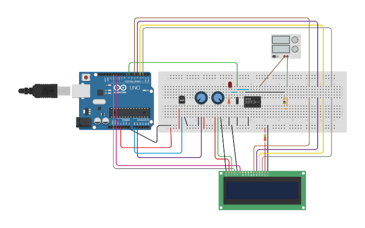 Circuit design ST03.08.02 - Thermostat - Tinkercad