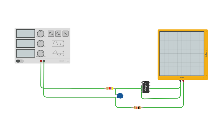 Circuit design Low Pass Filter - Tinkercad