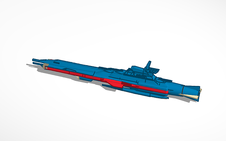3D design Super Andromeda-class Space Battleship - Tinkercad