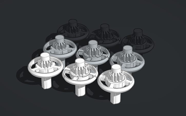 3D design disk bit templates - Tinkercad