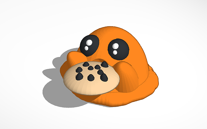 3D design scp 999 eating a cookie - Tinkercad