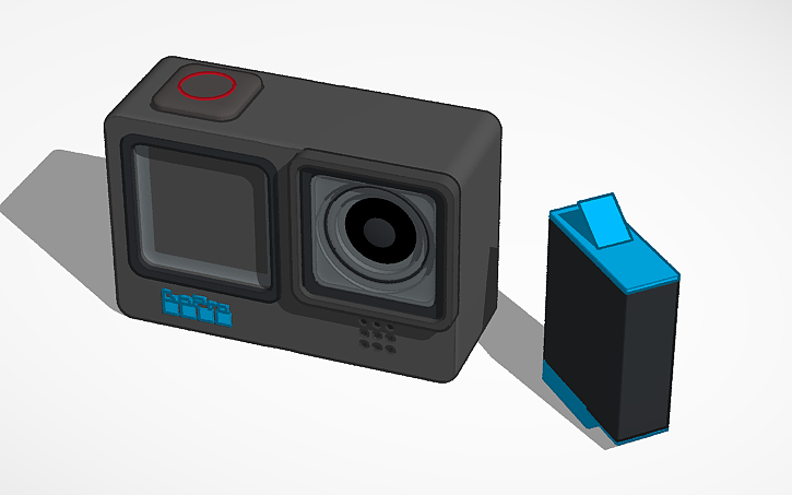 3D design GoPro Hero 10 Model - Tinkercad