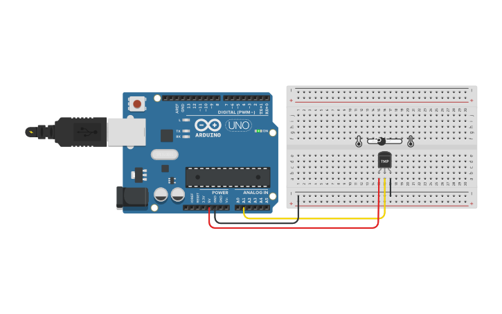 Circuit design Sensor de Temperatura (TMP36) - Tinkercad