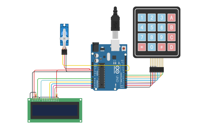 Circuit design Circuit security code - Tinkercad
