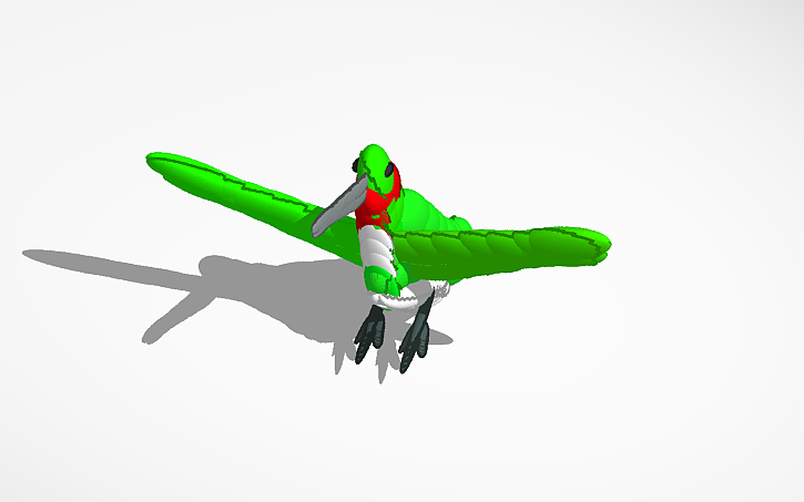 3D design Ruby-Throated Hummingbird - Tinkercad