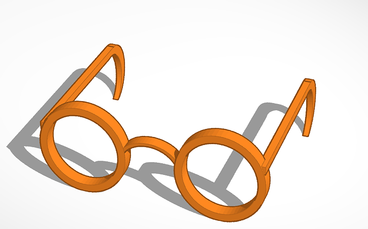 3D design glasses - Tinkercad