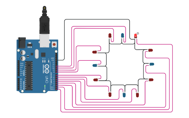 Circuit design Analog Clock with Second - Tinkercad
