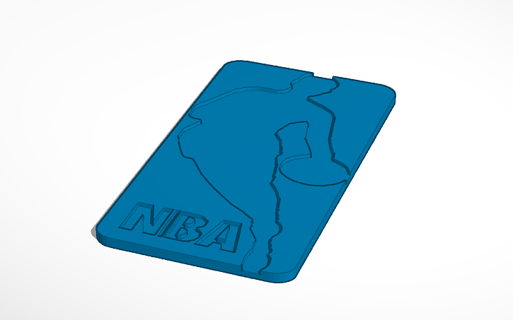 3D design nba logo - Tinkercad