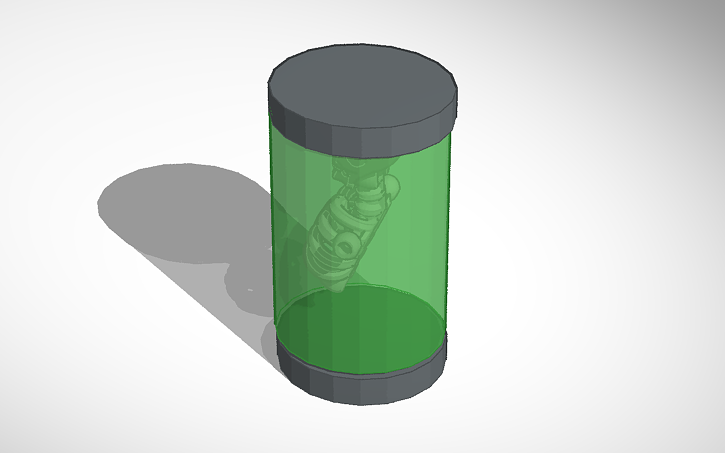 3D design test tube - Tinkercad