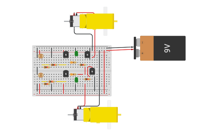 Circuit design VECTOR - Proyecto de Electrónica - Tinkercad