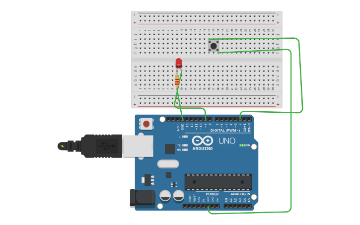 Circuit design Motor Driver у Arduino - Tinkercad