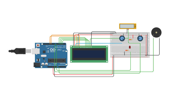 Circuit design LCD Display 2 - Tinkercad