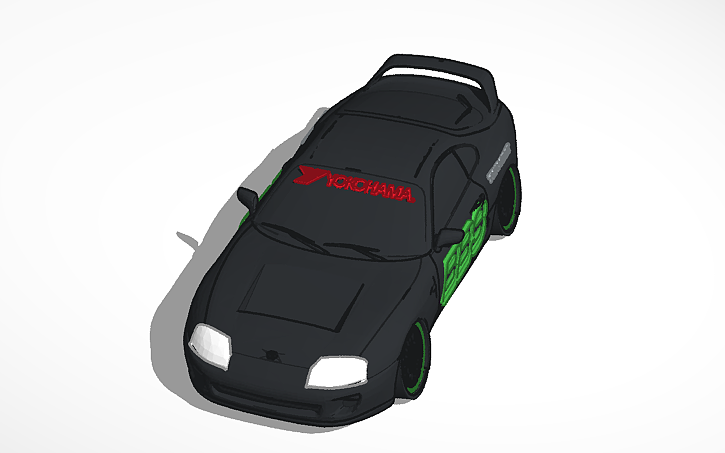 3D design Toyota Supra MK4 Drift Racer - Tinkercad