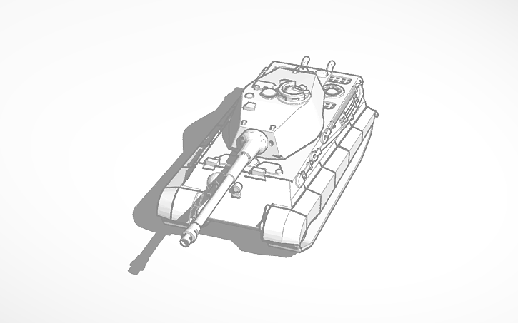 3D design Panzerkampfwagen Tiger Ausf. B Tiger II - Tinkercad