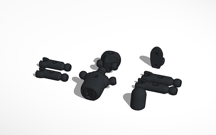 3D design Mini Action Figure (MEASUREMENTS IN MILIMETERS) - Tinkercad