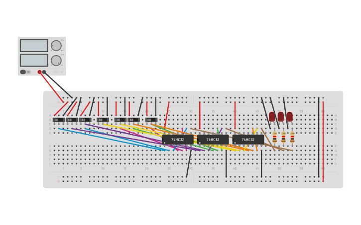 Circuit design Encoder - Tinkercad