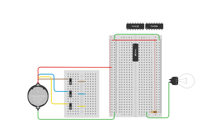 Circuit design Lab 10: Digital Logic - Part 2 - Tinkercad