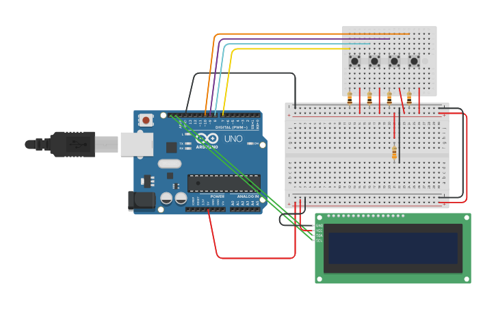 Circuit design scoreboard - Tinkercad
