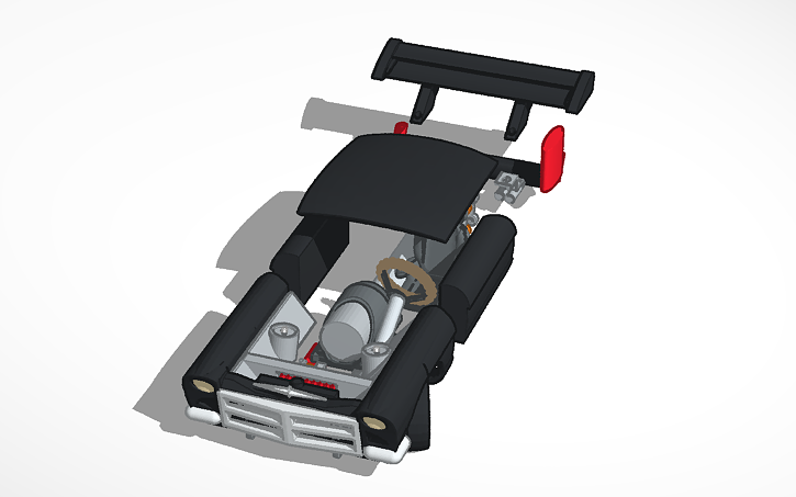 3D design drag inspired race car - Tinkercad
