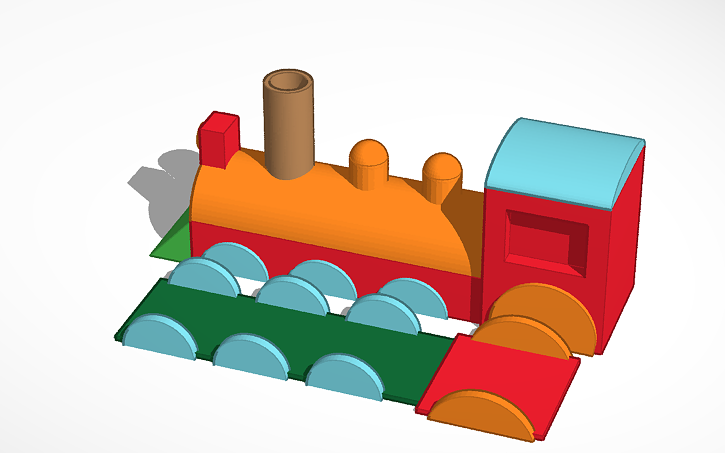 3D design printable train - Tinkercad