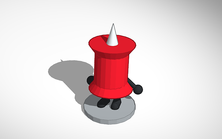 Bfb Pin Base 3D design BFDI pin model - Tinkercad