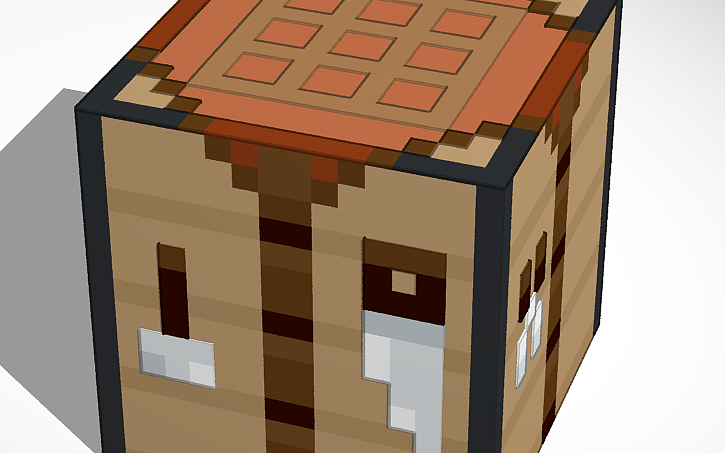 3D design Minecraft Crafting Table - Tinkercad