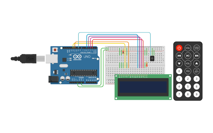Circuit design COMP 1045 Final Project - Tinkercad