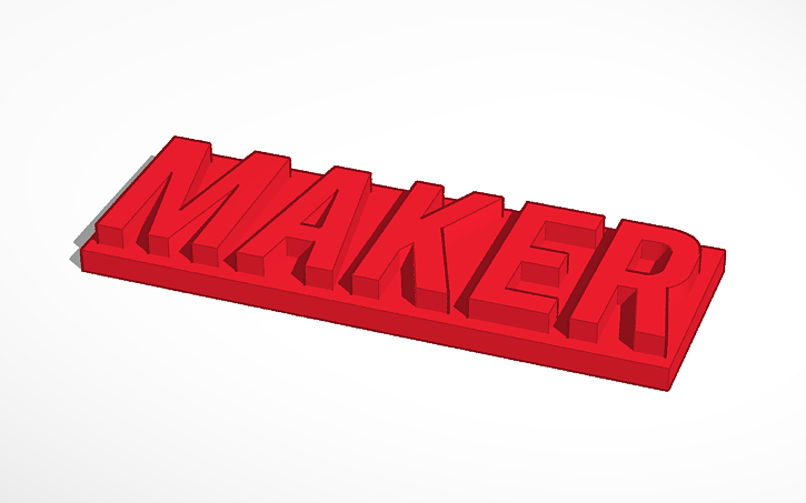 3D design Maker: - Tinkercad