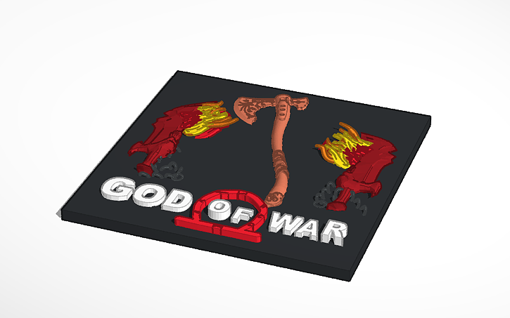 3D design God of War - Tinkercad