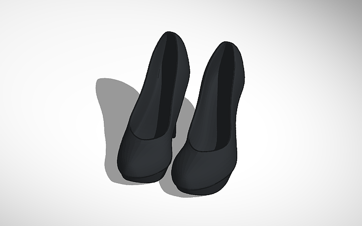 Simple Heels Design/layout 3D design simple heel shoe design - Tinkercad