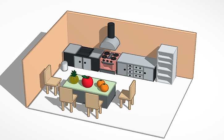 3D design Kenzie 6C kitchen - Tinkercad