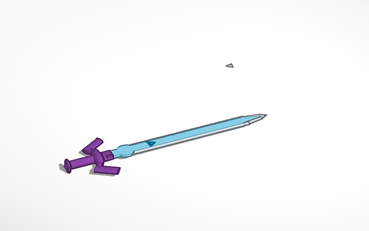 3D design Master Sword - Tinkercad