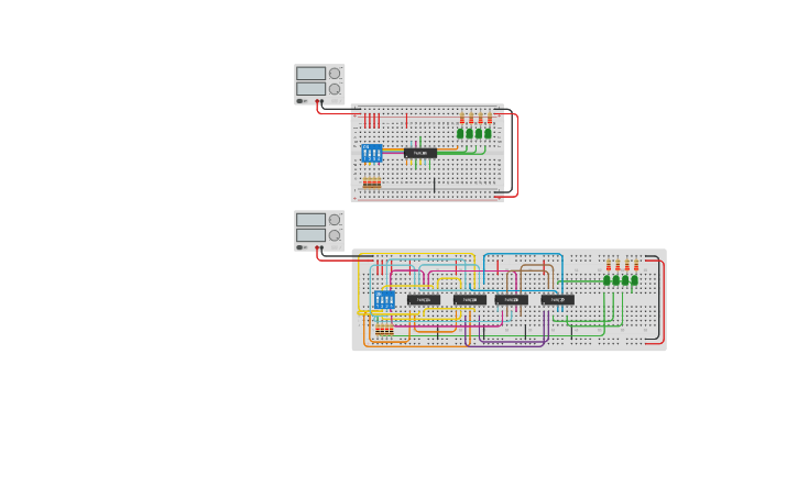 Circuit design Binary to Gray Code Converter - Tinkercad