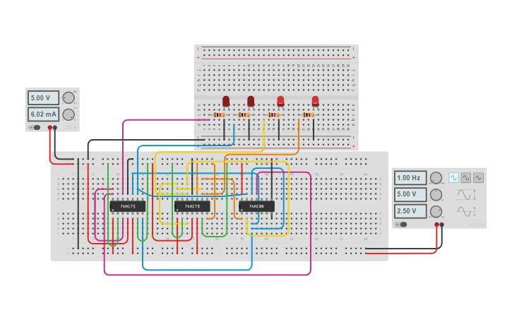 Circuit design CH.EN.U4CSE19009_4 bit synchronous up counter using JK ...