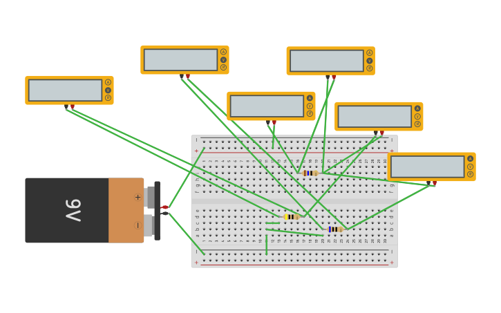 Circuit design PRACTICA2 - Tinkercad