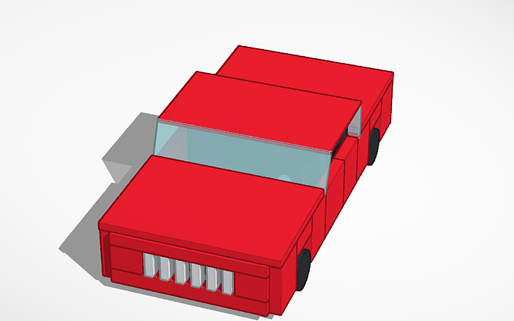 3D design Fully destructible sim lab car - Tinkercad