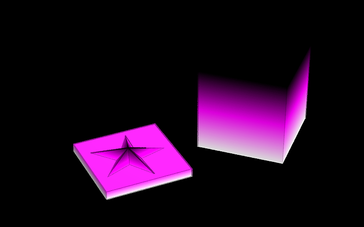 3D design Pink gradient - Tinkercad