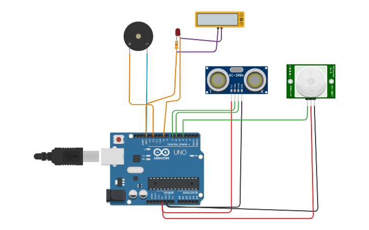 Thinkercad Science Circuit design By using of 2 sensors project - Tinkercad