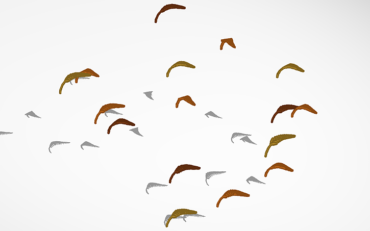 3D design My Fall Leaves - Tinkercad
