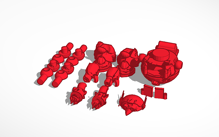 3D design Death Egg robot figure - Tinkercad