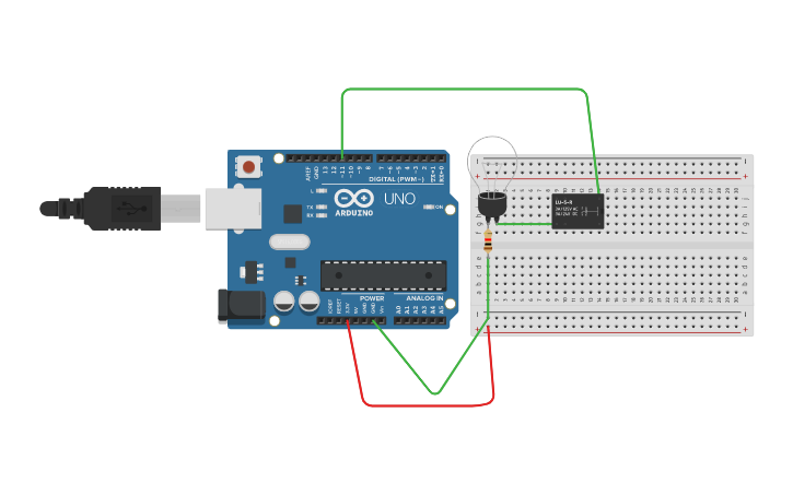 Circuit design interface the Relay with Arduino uno - Tinkercad