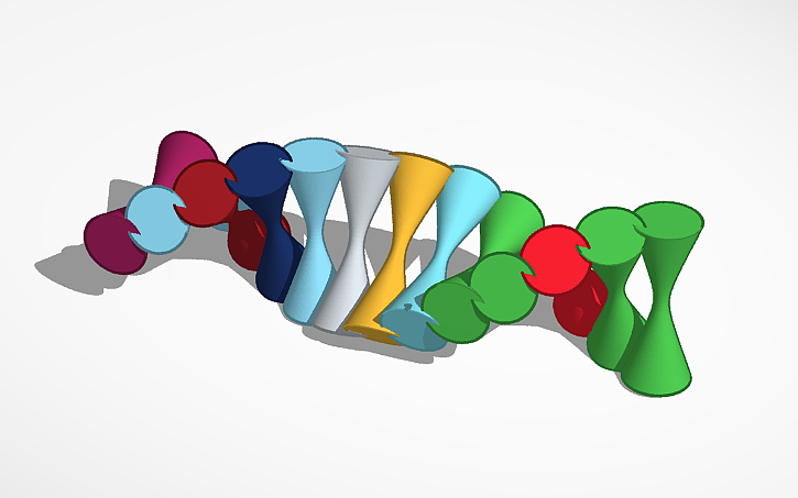 3D design I think this is both a flexi fish and piece of DNA - Tinkercad