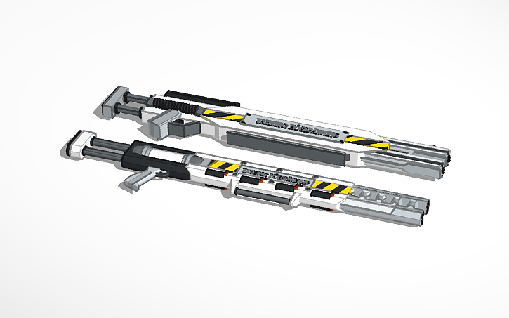 3D design Copy of Railgun #MetalWorks - Tinkercad