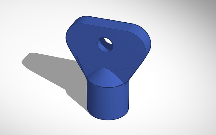 Triangle Key Image 3D design Triangle key - Tinkercad