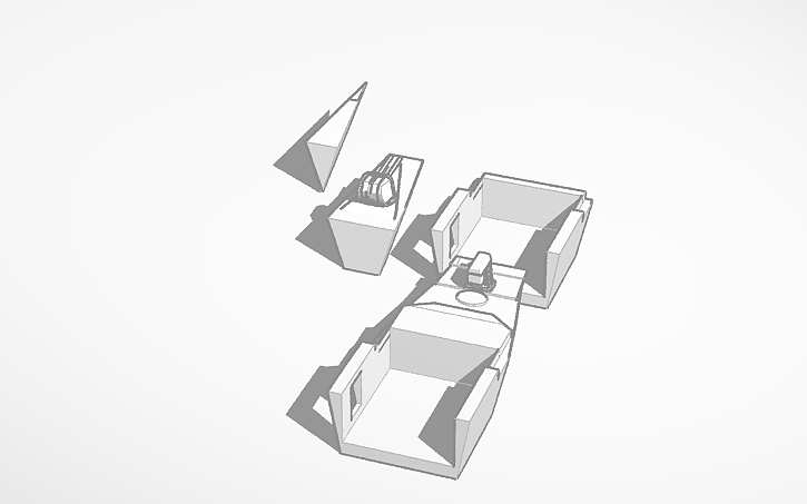 3D design Microbit Radar Ship (2) - Tinkercad