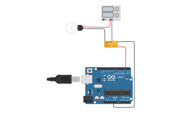 Relay Module In Tinkercad Circuit design Relay - Tinkercad